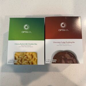 OPTAVIA Cheesy Mac and Chocolate Pudding Mix